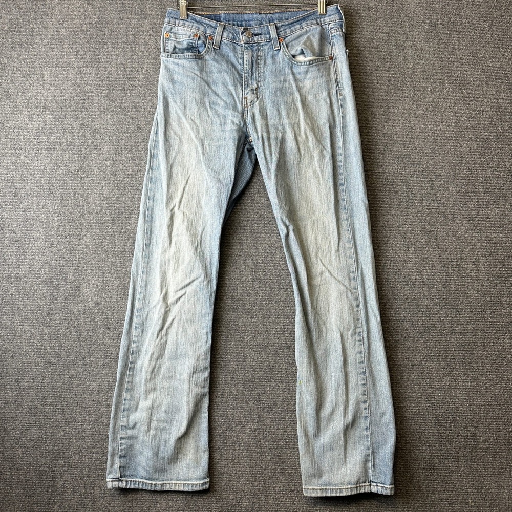 Levi's 527 Slim Bootcut Jeans Mens 31x32 Light Wash Denim Stretch 05527-0672